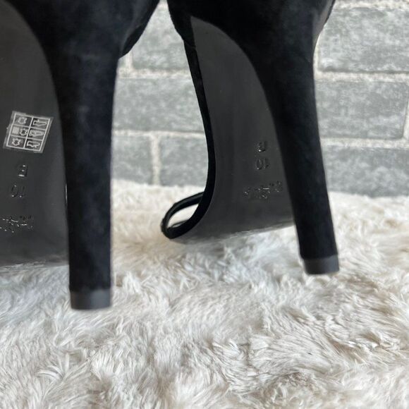 Coach Melrose Black Suede Heels Size 10 B - Picture 9 of 12